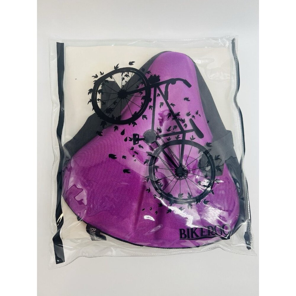 Bikeroo LARGE Exercise GEL Bike Saddle Seat Cushion COVER 10"x11"